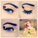 belle Disney makeup look