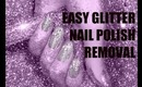 Easy Glitter Nail Polish Removal