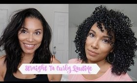 Straight To Curly Routine | Reverting My Hair