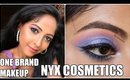 FULL FACE USING NYX Cosmetics India | LILAC Eyemakeup for Parties | Stacey Castanha