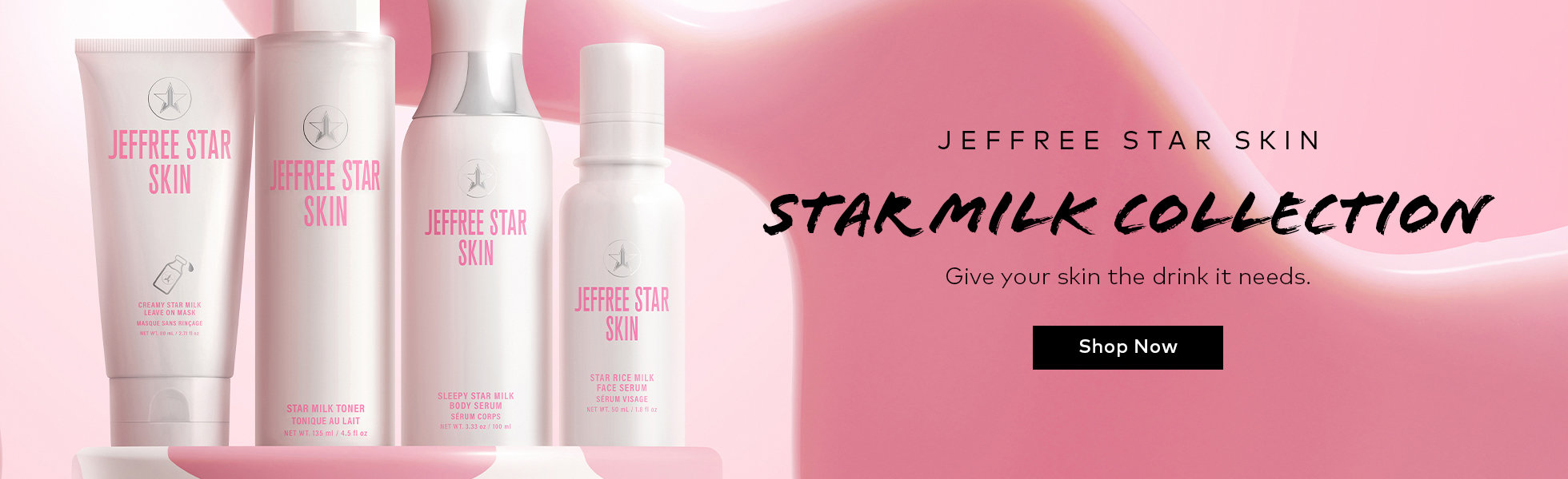 Shop the new Jeffree Star Skin Star Milk Collection now available at Beautylish.com