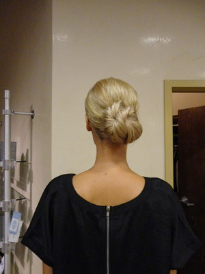 My Up-do from Runway Show