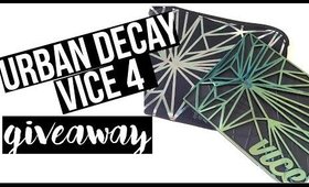 INTERNATIONAL GIVEAWAY: URBAN DECAY VICE 4 (2.5K SUBBIES)| heysabrinafaith