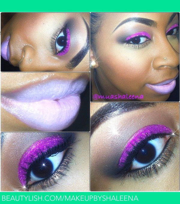 nicki minaj purple lipstick