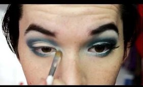 *GlamEyez* Blue and White Smokey Crease