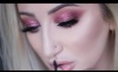 RED glossy glitter SMOKY EYES | Megan McTaggart