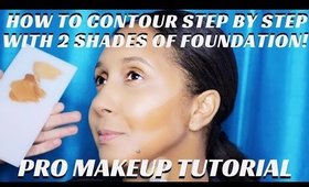 PRO ARTIST TIPS- HOW TO CONTOUR USING 2 SHADES OF FOUNDATION- karma33