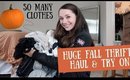 HUGE FALL THRIFT HAUL AND TRY ON!
