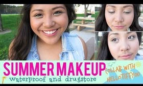 Summer Waterproof/Drugstore Makeup! Collab with Hellottiffy00