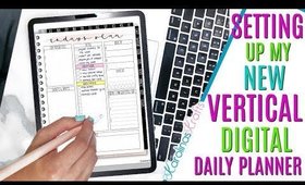Setting Up my New DIGITAL DAILY PLANNER Vertical Layout, Daily Digital Planning
