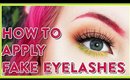 HOW TO APPLY FALSE LASHES WITH JUST YOUR FINGERS