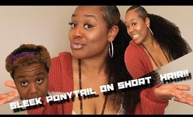 Sleek Ponytail on natural curly hair NO HEAT Fea. Celie Hair AliExpress