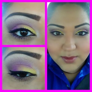 This look made me think if mardi gras! Love it!! 