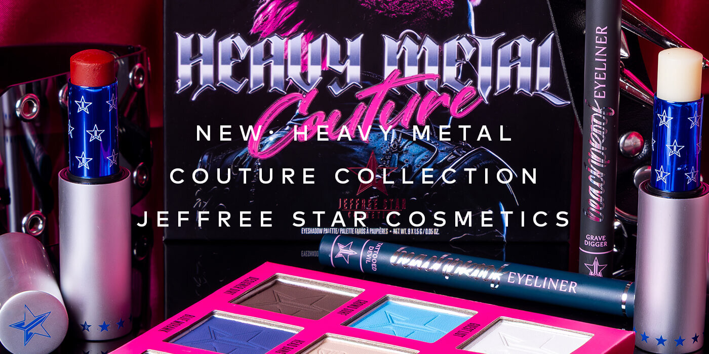 Inspired by the raw energy and gritty glamour of the heavy metal scene, this brand-new collection is curated for maximum impact. Shop the Jeffree Star Cosmetics Heavy Metal Couture Collection on Beautylish.com