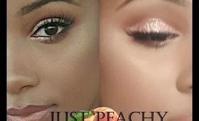 Just Peachy ( peach eyes glossy lips)