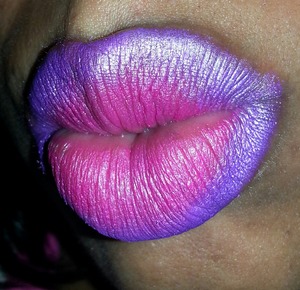 my pink n purple lips I used the Bhcosmetics 2nd addition palette for this look