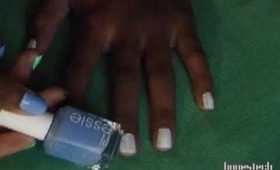 Simple Glitter Stripes & Bright Dots Nail Art Tutorial