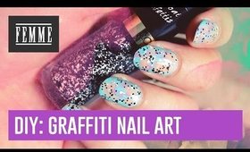 DIY: Graffiti nail art - FEMME