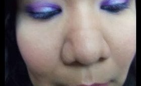 Purple and Shimmery Pink: A Makeup tutorial