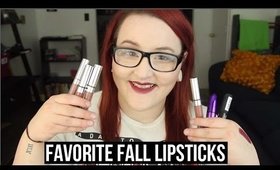 FAVORITE LIPSTICKS FOR WINTER / FALL | heysabrinafaith