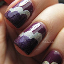 Purple cloud manicure