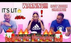 EXTREMELY SPICY 🔥 SPICY KOREAN NOODLE CHALLENGE!(WARNING: DO NOT TRY)