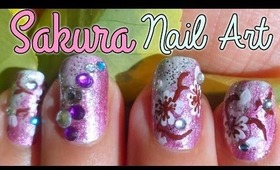 Easy Cherry Blossom Nail Art