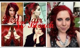 How to get bright RED hair with NO bleach (plus, how to prevent hot roots!)