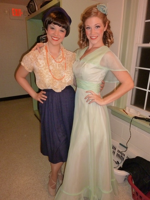 I was in a show called "Anything Goes" and I had the best time! :)  This is with one of the leads, a Junior Musical Theatre major, Kim.