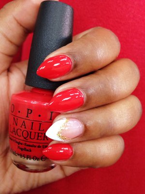 Love red nails 