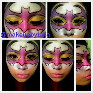 I added pink purple yellow and black for this look 
