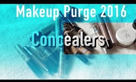 MAKEUP PURGE 2016 | DECLUTTERING My Concealers for Normal/Dry Skin | NaturallyCurlyQ