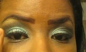 Teal Smokey eyeshadow tutorial