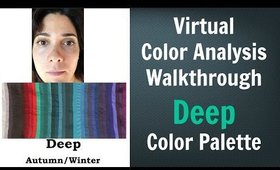 Deep Winter & Deep Autumn Color Palette: Neutral Skin Undertone - Virtual Color Analysis