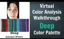Deep Winter & Deep Autumn Color Palette: Neutral Skin Undertone - Virtual Color Analysis