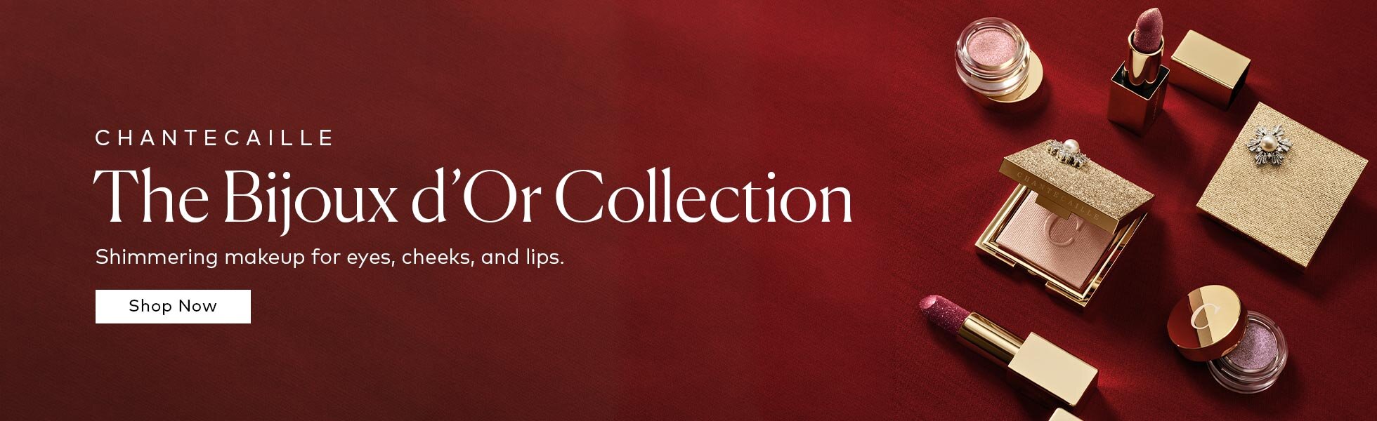 Shimmering eyes, luminous cheeks, and metallic lips: discover Chantecaille’s limited edition Bijoux d'Or holiday collection at Beautylish.com
