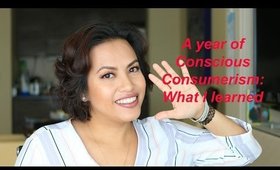 1 year of Conscious Consumerism | What I've learned