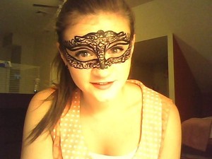 This was my second try at a masquerade style mask, not the best but I tried!
