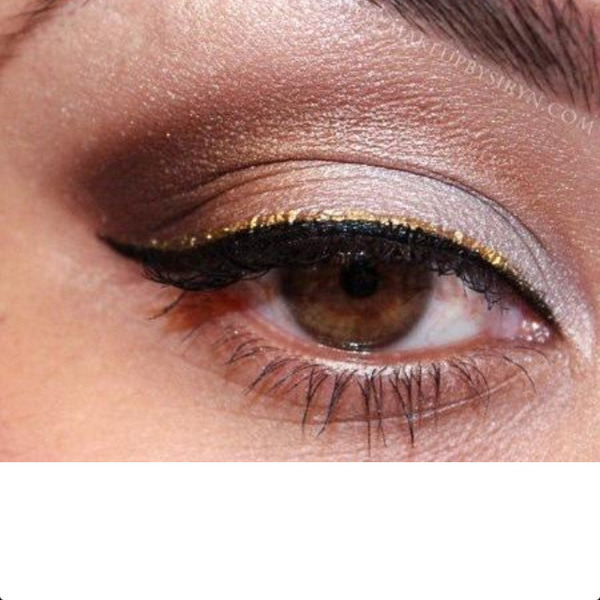 What to do with Gold eyeliner. | Beautylish