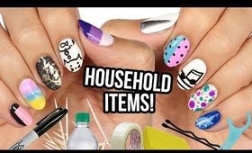 10 Nail Art Designs Using HOUSEHOLD ITEMS! | The Ultimate Guide #7