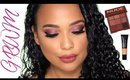 GRWM using the Huda beauty nude obsessions palette