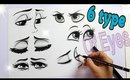💖 HOW TO DRAW 6 TYPE OF EYES ✏️ 👀