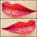 Red & orange ombre lips