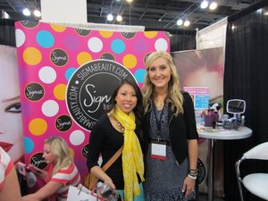 TiffanyD at the Sigma booth at IMATS, yay!!!