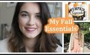 My Fall Essentials