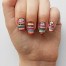  Tribal nail design. 