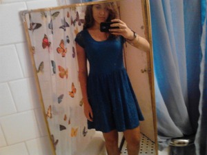 blue dress 