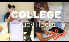 My Study Hacks! Getting a 4.0 in College!