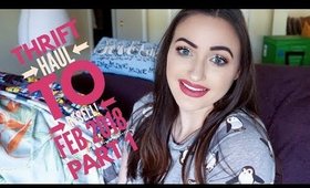 HUGE THRIFT HAUL TO RESELL ON POSHMARK AND EBAY! PT 1 | Stella McCartney, Taylor, Nike | Feb 2018