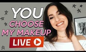 MY SUBSCRIBERS CHOOSE MY MAKEUP... LIVE! | Jamie Paige